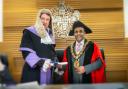 The Mayor of Salisbury, Cllr Atiqul Hoque with His Honour Judge Mousley KC