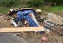 Fly-tipping in Embley Wood Lane