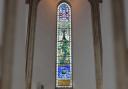 Bishop of Winchester dedicates stained glass window to Lord Montagu at Beaulieu