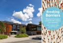 Left: the University of Winchester's West Down Centre. Right: The cover of Breaking Barriers