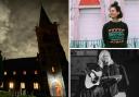 Left: St Mary's Church, Twyford. Right Top: Kate Stables. Right Bottom: John Bramwell