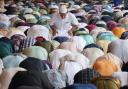 Muslims offer prayers for the Eid al-Fitr in Kuala Lumpur, Malaysia