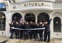 Rituals staff outside the newly opened shop