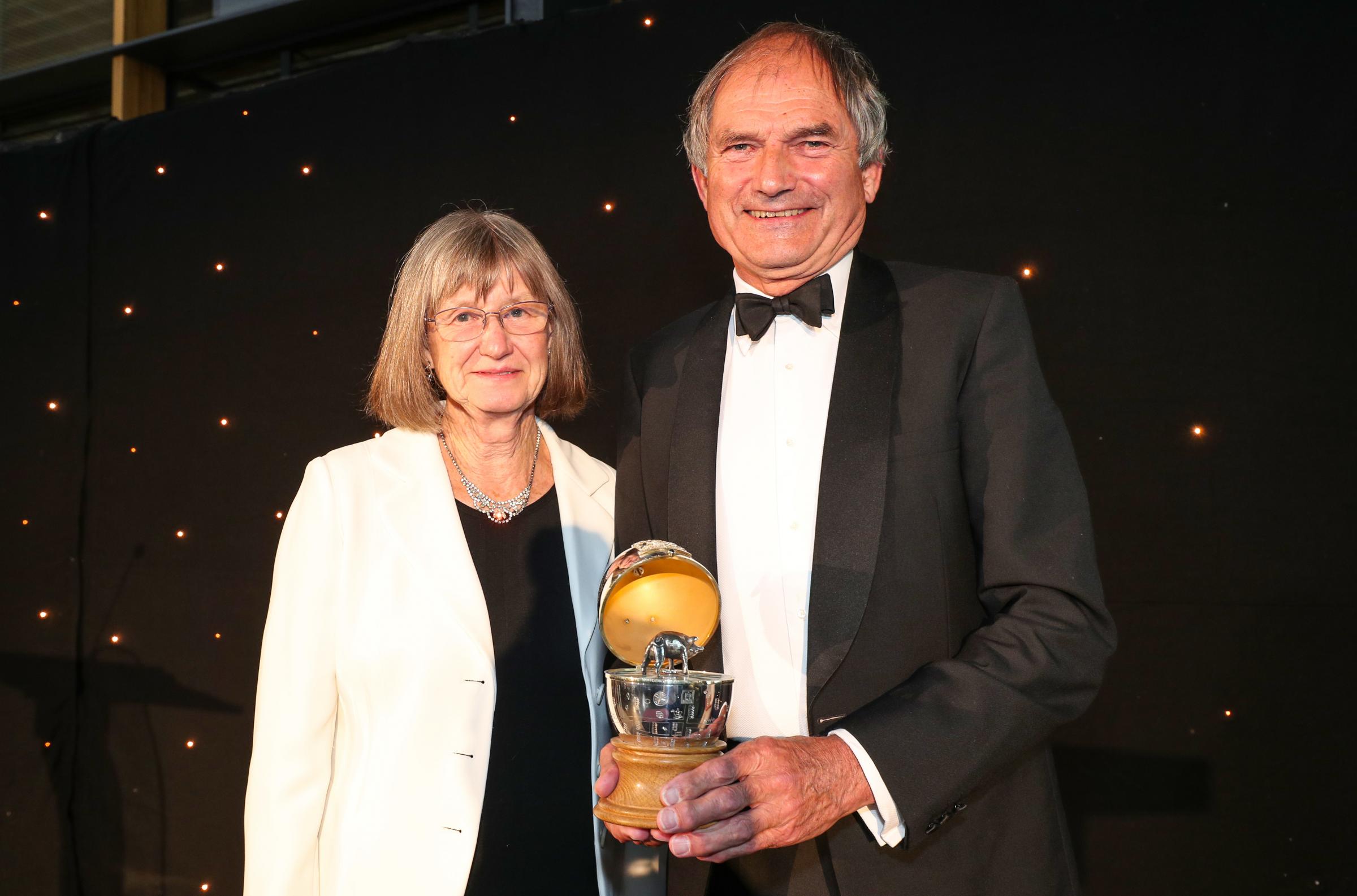 Winchester Business Excellence Awards 2021. Winner of the Millennium egg for 2021 Robert Shields pictured with his wife Ruth.