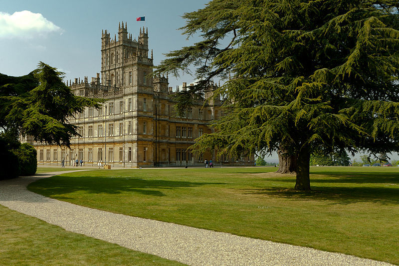 Highclere Castle, where Downton Abbey was set. Picture: Wikipedia (Creative Commons licence).