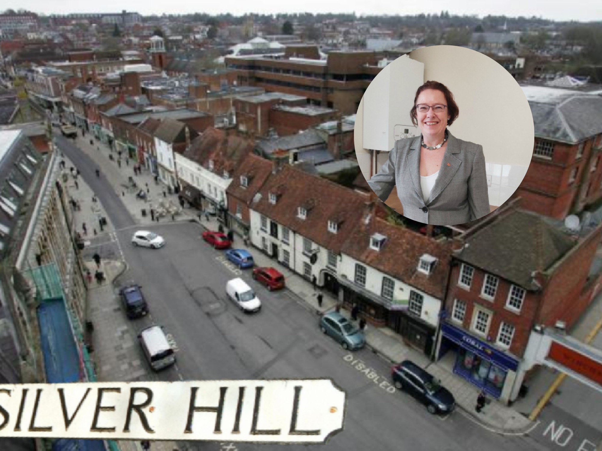 The Silver Hill site; inset, Cllr Kelsie Learney
