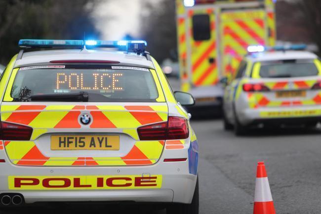 Emergency services remain at the scene of a collision on the M3