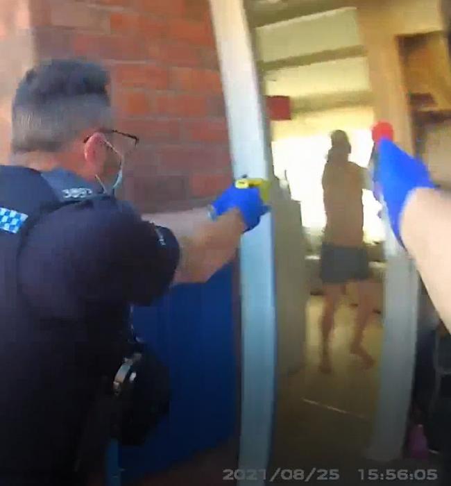 Moment police are threatened with air pistol by Richard Kempson