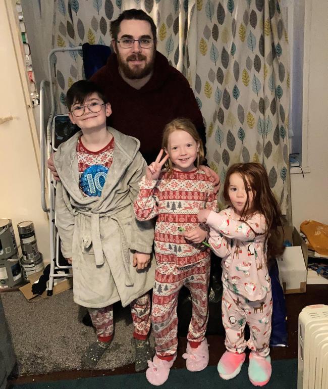 Stuart Weatherall and his children