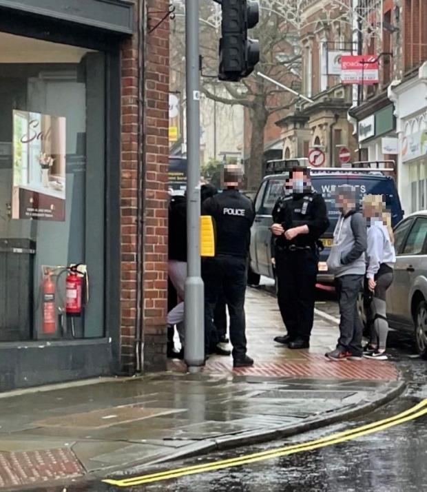 Hampshire Chronicle: Police presence in Upper Winchester High Street