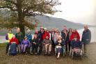 Jumbulance volunteers and VIP guests at the Lake District