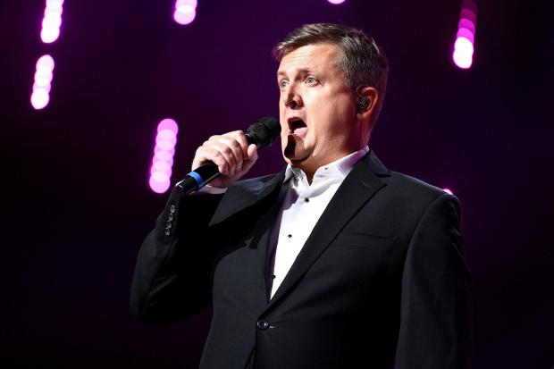 Aled Jones during a performance