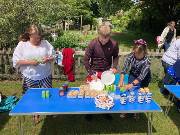 Hampshire Chronicle: Scones being prepared for the picnic