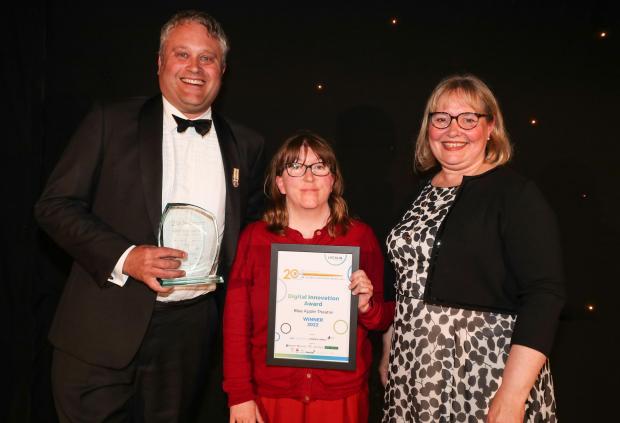 Hampshire Chronicle: Winchester Business Excellence Awards 2022. Digital Innovation Award winner, Blue Apple Theatre.