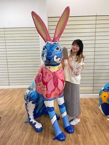 Hampshire Chronicle: Raine Yeung with her finished hare