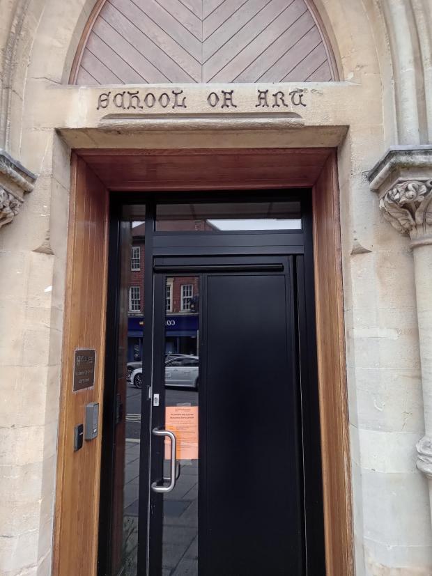 Hampshire Chronicle: The 1893 entrance to Winchester School of Art off the Broadway