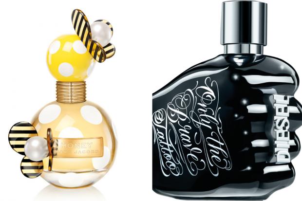 Hampshire Chronicle: (Left) Marc Jacobs Honey EDP and (right) Diesel Only the Brave Tattoo EDT (The Perfume Shop/Canva)