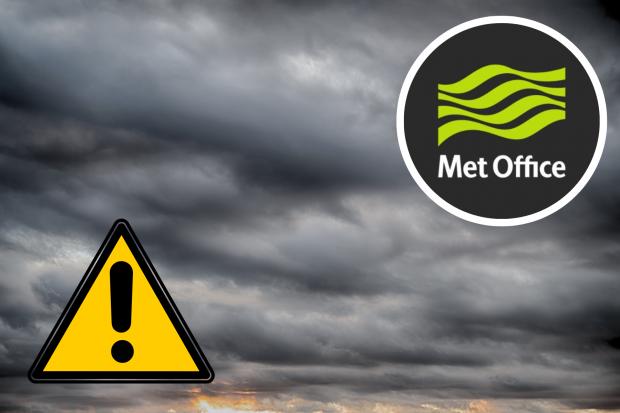 The weather service has granted a yellow weather warning for thunderstorms. (Canva/Met Office)