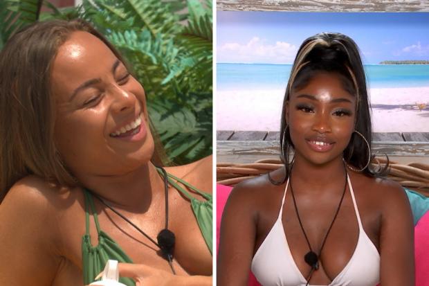 Hampshire Chronicle: Danica and Indiyah. Love Island airs at 9pm on ITV2 and ITV Hub. Episodes are available the following morning on BritBox. Credit: ITV