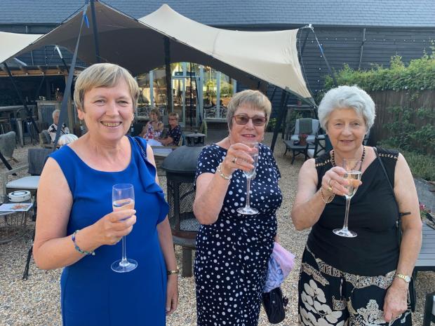 Hampshire Chronicle: From left to right, Romsey Club Chairman Janet Burr, NAFAS Wessex & Jersey Area Chairman Joan Gittins and Romsey Club President Gillie Oldmeadow