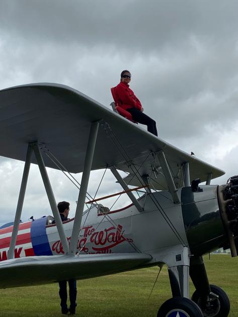 Anderson Moores Veterinary Service vet braves wing walk to raise money for Wave 105’s Cash for Kids