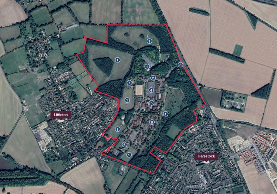 Sites earmarked for future housing and employment around Winchester