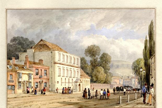 St John’s Rooms in 1826, by George Shepherd