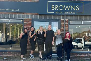 Browns Hair Lounge success after opening in Waltham Chase