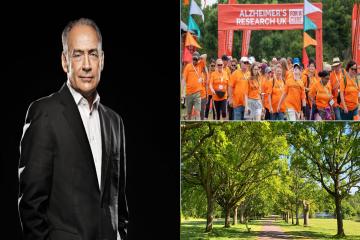 Walk For A Cure on Southampton Common with Alastair Stewart
