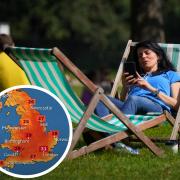 Weather warning in place across England and Wales as heatwave continues. Picture: PA/Met office