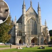 The sand timer will be installed outside Winchester Cathedral on September 9