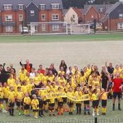 Romsey Hockey Club at the opening of Ganger Farm Sports Park