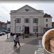 Barclays Bank in Romsey, inset: Cllr Sandra Gidley