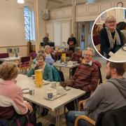 Romsey Methodist Church's The Beacon Cafe joins the Chatty Cafe Scheme. Inset: cafe organiser Cathryn Simons