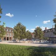 A CGI of Welborne Garden Village