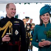 The Prince and Princess of Wales were in Hampshire for St Patricks Day