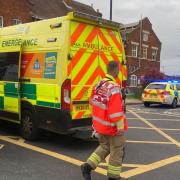 Emergency services in Basingstoke on Thursday
