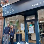 Winchester CUPP Bubble Tea store with franchisees  Roberta Herridge and Keith Mabuto