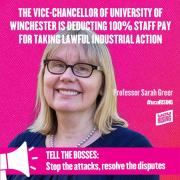 University of Winchester Vice-Chancellor Sarah Greer
