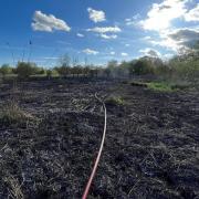 Multiple crews tackle bank holiday fire at Hampshire nature reserve