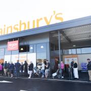Sainsbury opens their newest store in Hook.
