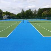 The newly-refurbished tennis courts in Warminster