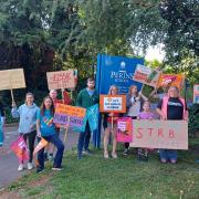 Staff picket outside Hampshire school as teacher pay strikes continue