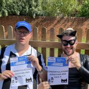 Hampshire law partners complete charity walk - with one dressed as Catwoman