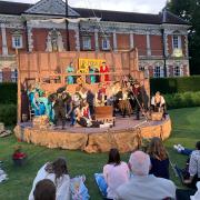 Winchester Dramatic Society performs Treasure Island outside at Winchester College