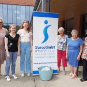 Winchester Soroptimists' picnic for Winchester Refuge at St Swithun's
