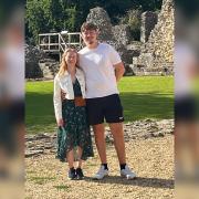 mily Gudgeon-Osterritter and Richard Coney at Wolvesey Castle