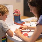 Art and craft session at The Treasury museum at Winchester College