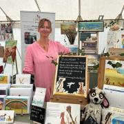 Gina Rees launching her book at the Alresford Show