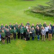 Staff at Marwell Zoo with the award